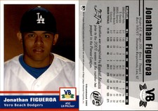 Jonathan Figueroa 2005 Grandstand Vero Beach Dodgers #NNO Card