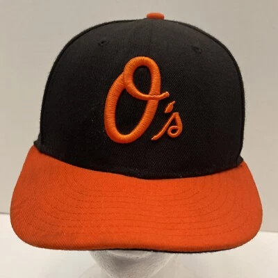 Baltimore Orioles New Era 59Fifty Stitched Logo Official On Field Hat Cap 6 7/8 - Image 1 of 4