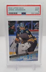 2020 Upper Deck 228 Jonas Johansson Young Guns PSA 9 Rookie Rc - Picture 1 of 2