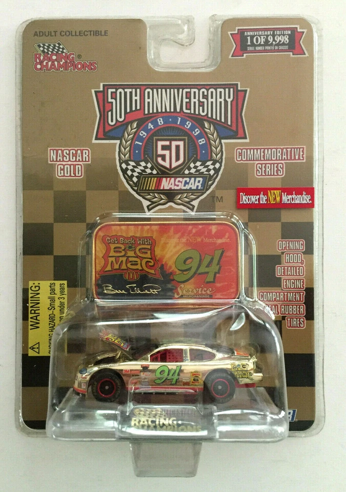 2 Racing Champions 94 Big Mac 1998 Ford Taurus 50th Anniv Commemorative 24k Gold