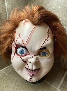 Vintage Chucky Child’s Play Universal Studios HARD Plastic Mask Vacuform w/HAIR! - Picture 1 of 7