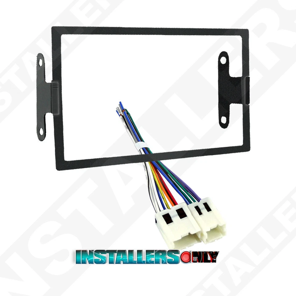 95-7417 Double Din Radio Install Dash Kit & Wires for Nissan, Car Stereo Mount - Imagem 1 de 1