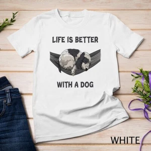 Life Is Better With A Dog Cocker Spaniel Dog Hammock Unisex T-shirt - Imagen 1 de 15