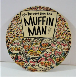 Vintage 6 1/2" Picture Record Guild of America Muffin Man & Nobody Knows Grows - Picture 1 of 2