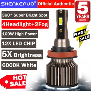 For Freightliner Cascadia 2008-2016 LED Headlight High/Low Fog Bulb Combo Kit Q7 - Picture 1 of 23