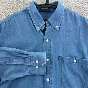 Vintage 90s CHAPS RALPH LAUREN Denim Button Up Hemd Herren Größe M 15 1/2 | 32/33 - Bild 1 von 16