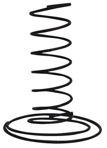 Black Wire Spiral Taper Candle Holder Stand Primitive Reproduction Springs 3"x4" - Picture 1 of 3