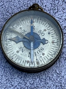 Antique 1900’s French WW1 Brass Compass - Picture 1 of 9