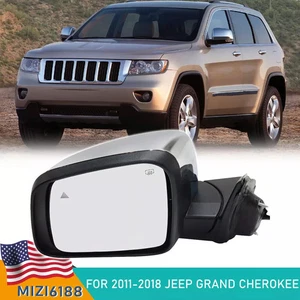 Power Mirror w/ Blind Spot Signal For 2011-2022 Jeep Grand Cherokee Driver Side - Picture 1 of 11