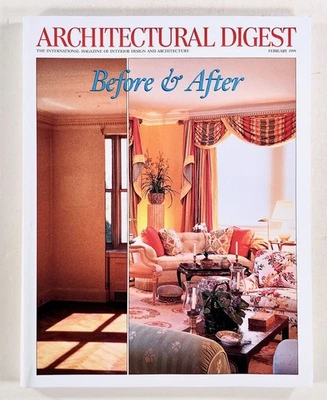 1999 Feb ARCHITECTURAL DIGEST "Before & After" HELL'S KITCHEN REMAKE Seaside &c - Image 1 of 4