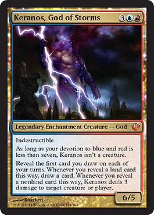 MTG English Keranos, God of Storms NM Foil Journey into Nyx - Image 1 of 1
