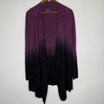 Cárdigan Suéter Barefoot Dreams Mujer S/M Púrpura Ombre Bambú Chic Lite Foto 1 de 4