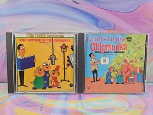 Lot of 2 Chipmunks CDs: Christmas with the Chipmunks, the Very Best Of - Picture 1 of 3