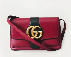 Gucci  Double G Arli Red Black Crossbody Bag - Picture 1 of 6