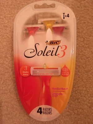 Maquinillas de afeitar desechables Bic Soleil 3 3 hojas 4 ct. - TOTALMENTE NUEVAS EN CAJA Foto 1 de 2