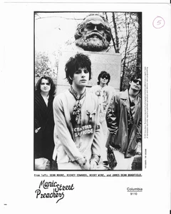Manic Street Preachers Alt Rock Columbia Records 1991 Sony Promo 8x10 Photo - Bild 1 von 2