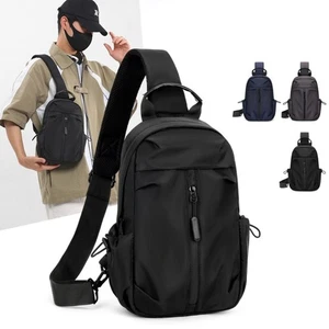 Large Capacity Sport Chest Bag Fitness Nylon Shoulder Bag Handbag Outdoor - Picture 1 of 14