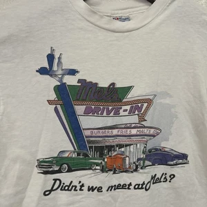 Camiseta con etiqueta Hanes BEEFY de una sola puntada talla grande vintage años 90 Mels Drive - Imagen 1 de 11