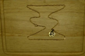 COLLAR CADENA CABLE 8 ESLABONES FIGURA RELLENA ORO AMARILLO 18" 2,5mm - Imagen 1 de 3