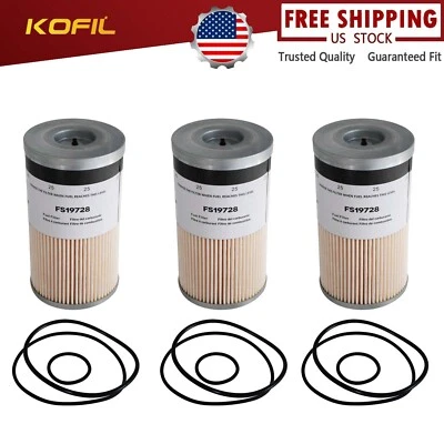 3setFS19727 Fuel/Water Separator Fit Hino 198 258 268 338 358 WorkStar 7600 7600 - Изображение 1 из 4