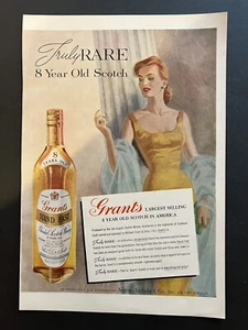 Vtg 1960s AD, Grant's Scotch Whisky, Austin, Nichols & Co. Distributors, NYC - Picture 1 of 3