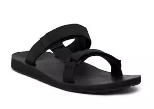 NEW TEVA UNIVERSAL LEATHER SLIDE SANDALS MENS 13 1011503 black - Picture 1 of 3