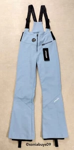 Pantalones de nieve Spyder Strutt Babero Softshell para mujer, azul a la deriva, talla 6 - Imagen 1 de 17