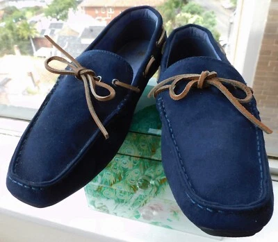 VINTAGE H & M Stylish Faux Suede Loafers Driving Shoes Size 42-US 9 - Image 1 of 4
