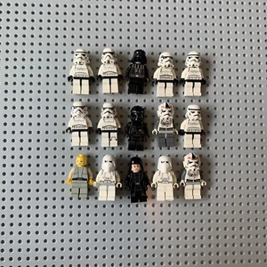LEGO Star Wars Minifigure Lot Of 15 Stormtrooper, Darth Vadar, Snowtrooper,lobot - Picture 1 of 18