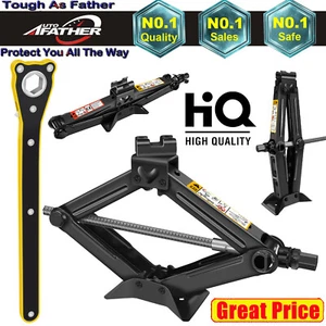 Upgraded - Thicker Scissor Jack Lift Wind Up for Car w/ Speed Handle Hex Wrench - Picture 1 of 12