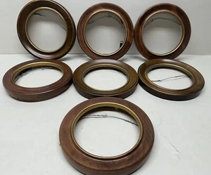 Bards Products BARD'S Collector Plate Wood Frame Fits Plate 5.75” Lot Of 7 - Picture 1 of 14