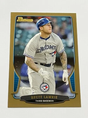 2013 年 Bowman 棒球金 #205 - Brett Lawrie - 多伦多蓝鸟队 — 第 1/2 张图片