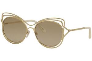 Roberto Cavalli Monteriggioni RC1090 RC/1090 32G Gold Cat Eye Sunglasses 58mm
