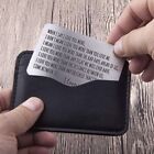 Stainless Steel Wallet Insert Card Handmade Valentine Wedding Cards  Lovers