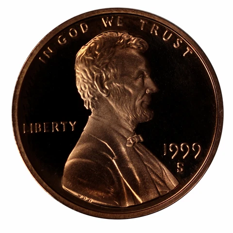 1999 -S Lincoln Memorial Cent Gem Proof Single Coin Cover