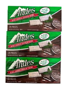 Andes Mint Cookie Crunch Thins Chocolate Pack of 3 BB 11/2025 - Picture 1 of 2