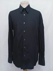 Dolce Gabbana D & G Italy Made Black Slim Fit Men's Dress Shirt 17-43 - Picture 1 of 10