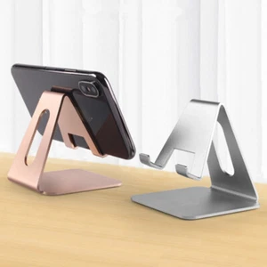Aluminum Phone Holder Stand Office Home Desk Desktop For iPhone Cellphone - Photo 1 sur 14