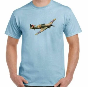 Colporteur Hurricane T-Shirt WWII Britannique Fighter Bataille De Raf Avion - Bild 1 von 27