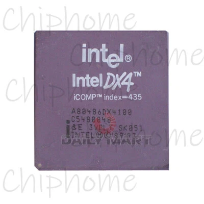 New In Box INTEL A80486DX4-100 80486 High-Performance 32-Bit Microprocessor - Image 1 of 2
