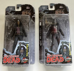 SDCC2015 Skybound Exclusive The Walking Dead Michonne Color & Black/White Bloody - Picture 1 of 8