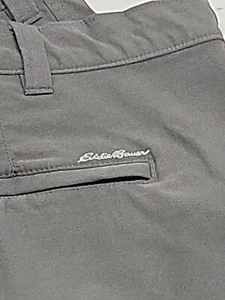 Eddie Bauer Outdoor Shorts Size 40 X 9 Gray Security Pocket Adventure Hike New - Picture 1 of 6