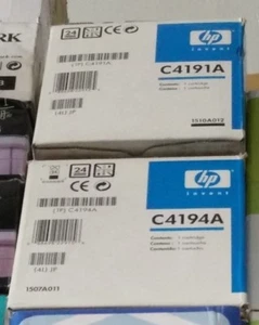 HP 4500 4550 Tonerkassetten C4191A C4192A C4193A C4194A - NEU & versiegelt - Bild 1 von 2