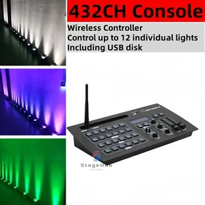 Consola Mini DMX Inalámbrica 432 Canales DJ Fiesta LED Par Escenario Controlador de Iluminación - Imagen 1 de 4