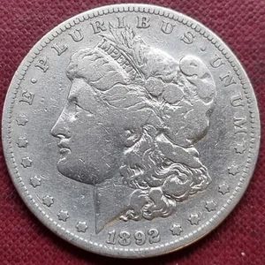 1892 S Morgan Dollar $1 Silver San Francisco Circulated #89440 - Picture 1 of 2