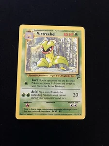 Victreebel 32/130 EXC Non Holo Rare Base Set 2 Pokemon Card Vintage 1999 WOTC 2 - Foto 1 di 4