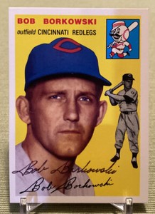 Bob Borkowski signed Autographed 1994 Topps Archives 1954 #138 Cincinnati Reds