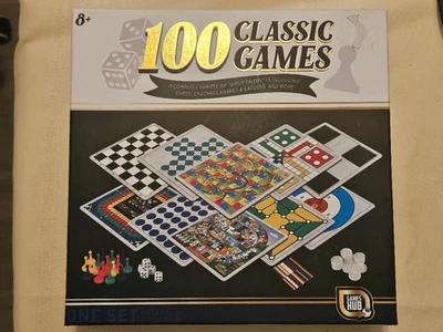 100 Classic Games in One Box, Variety of Family Favorites, Perfect Condition - Image 1 of 4