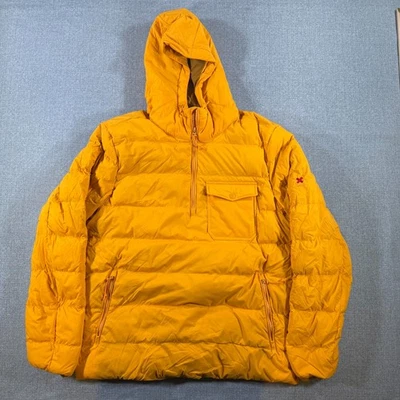 Best Made Co Down Pullover Jacket XL Yellow Hooded 1/2 Zip Puffer 850 Outdoor* - Image 1 of 4