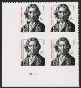 US USA Sc# 3430 MNH FVF PLATE # BLOCK Harriet Beecher Stowe Author - Picture 1 of 1